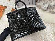 Hermes Birkin Crocodile Black Gold 25cm - 3