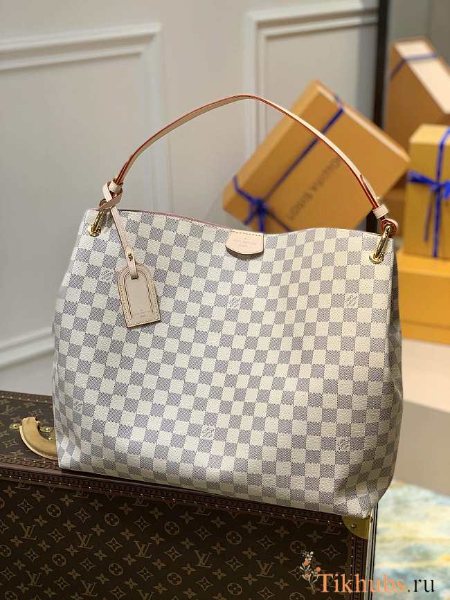 Louis Vuitton LV Graceful MM Damier Azur 41x35x14cm - 1