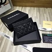 Chanel Card Holder Black Caviar Gold 11cm - 5