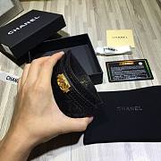 Chanel Card Holder Black Caviar Gold 11cm - 3