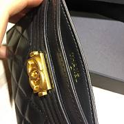 Chanel Card Holder Black Lambskin Gold 11cm - 6