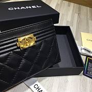 Chanel Card Holder Black Lambskin Gold 11cm - 2