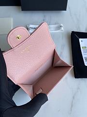 Chanel Card Holder Wallet Caviar Pink Gold 11x8.5x3cm - 3