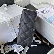 Chanel Small Vanity Case Caviar Black Gold 17.5x14.5x7.5cm - 4