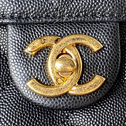 Chanel Small Vanity Case Caviar Black Gold 17.5x14.5x7.5cm - 2