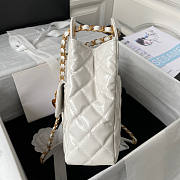 Chanel Hobo Bag White 21.5x22.5x7cm - 5