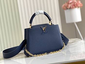 Louis Vuitton LV BB Navy Blue 27x18x9cm