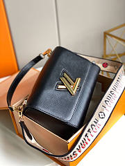 Louis Vuitton LV Twist MM Bag Black 23 x 17 x 9.5 cm - 4