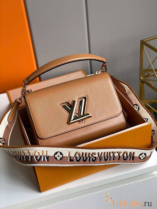 Louis Vuitton LV Twist MM Bag Honey Gold 23 x 17 x 9.5 cm - 1