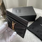 YSL Card Case Black Gold 10x7.5x0.5cm - 4