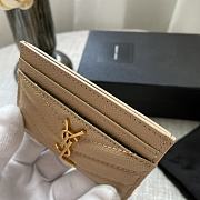 YSL Card Case Beige Gold 10x7.5x0.5cm - 5