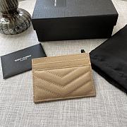 YSL Card Case Beige Gold 10x7.5x0.5cm - 3