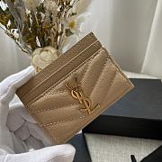 YSL Card Case Beige Gold 10x7.5x0.5cm - 2