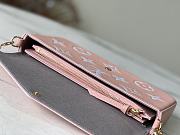 Louis Vuiiton LV Pochette Felicie Pink 21x11x2cm - 3