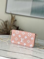 Louis Vuiiton LV Pochette Felicie Pink 21x11x2cm - 6