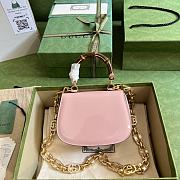 Gucci Bamboo 1947 Mini Top Handle Bag Pink 17x12x7.5cm - 4