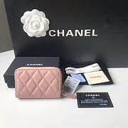 Chanel Classic Zipped Coin Purse Pink Gold Caviar 7.5x11x2cm - 4