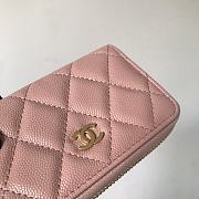 Chanel Classic Zipped Coin Purse Pink Gold Caviar 7.5x11x2cm - 6