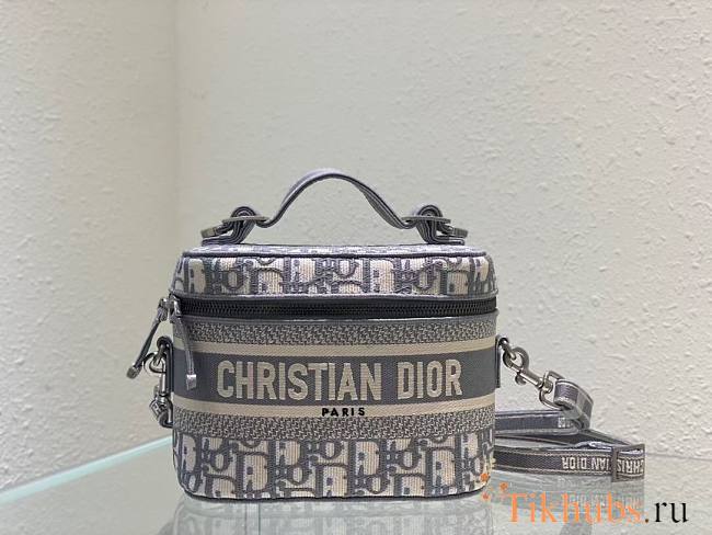 Dior Gray Vanity Case 24x17x13.5cm - 1