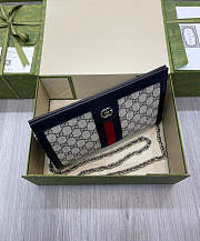 Gucci Ophidia GG Small Shoulder Bag Blue 26x17.5x8cm - 4