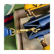 Gucci Diana Mini Tote Bag in Royal Blue Leather 20x16x10cm - 6