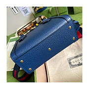 Gucci Diana Mini Tote Bag in Royal Blue Leather 20x16x10cm - 2