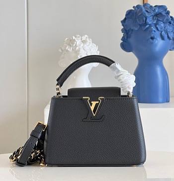 Louis Vuitton LV Capucines Mini Black 21x14x8cm