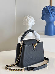 Louis Vuitton LV Capucines Mini Black 21x14x8cm - 6