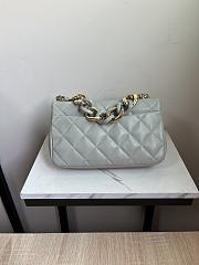 Chanel Flap Bag Lambskin Gold Gray 16 × 24 × 6 cm - 4