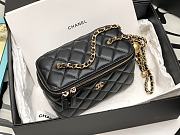 Chanel Vanity Black Lambskin Gold 17cm - 2