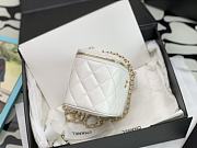 Chanel Vanity White Lambskin Gold 17cm - 5