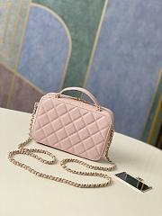 Chanel Vanity Case Caviar Gold Pink 18.5x12.5x6cm - 5