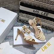 Dior Gem Heeled Sandal Gold Heel 10cm - 2