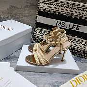 Dior Gem Heeled Sandal Gold Heel 10cm - 4