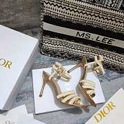 Dior Gem Heeled Sandal Gold Heel 10cm - 5