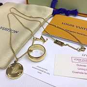 Louis Vuitton LV Monogram Charms Necklace Gold - 1