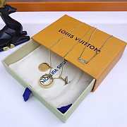 Louis Vuitton LV Monogram Charms Necklace Gold - 4