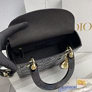 Dior Lady Patent Black Gold 24 x 20 x 11cm - 4