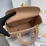 Dior Lady Patent Pink Gold 24 x 20 x 11cm - 6