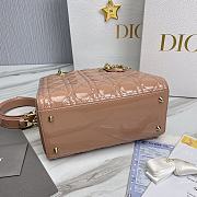 Dior Lady Patent Pink Gold 24 x 20 x 11cm - 5