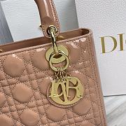 Dior Lady Patent Pink Gold 24 x 20 x 11cm - 4