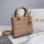 Dior Lady Patent Pink Gold 24 x 20 x 11cm - 2