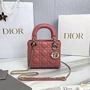 Dior Lady Mini Pink Gold 17x7x14cm - 1