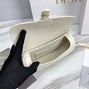 Dior Bobby East-West White Box Calfskin 21 x 12 x 5.1 cm - 3