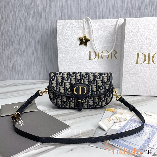 Dior Bobby East-West Blue Oblique Jacquard 21 x 12 x 5.1 cm - 1