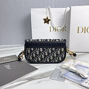 Dior Bobby East-West Blue Oblique Jacquard 21 x 12 x 5.1 cm - 5