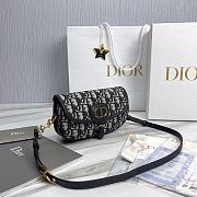 Dior Bobby East-West Blue Oblique Jacquard 21 x 12 x 5.1 cm - 3