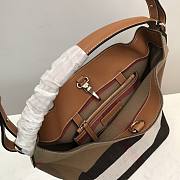 Burberry Tan Medium Canvas Bucket Bag 25x19x34cm - 6