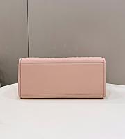 Fendi Sunshine Medium Pink Leather Shopper 35x31x17cm - 6