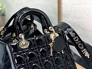 Dior Lady Black Patent My ABC Bag 20x16.5x8cm - 2